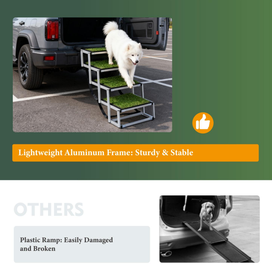 Foldable Dog Ramp for Easy Car Access and Mobility Support – view 11