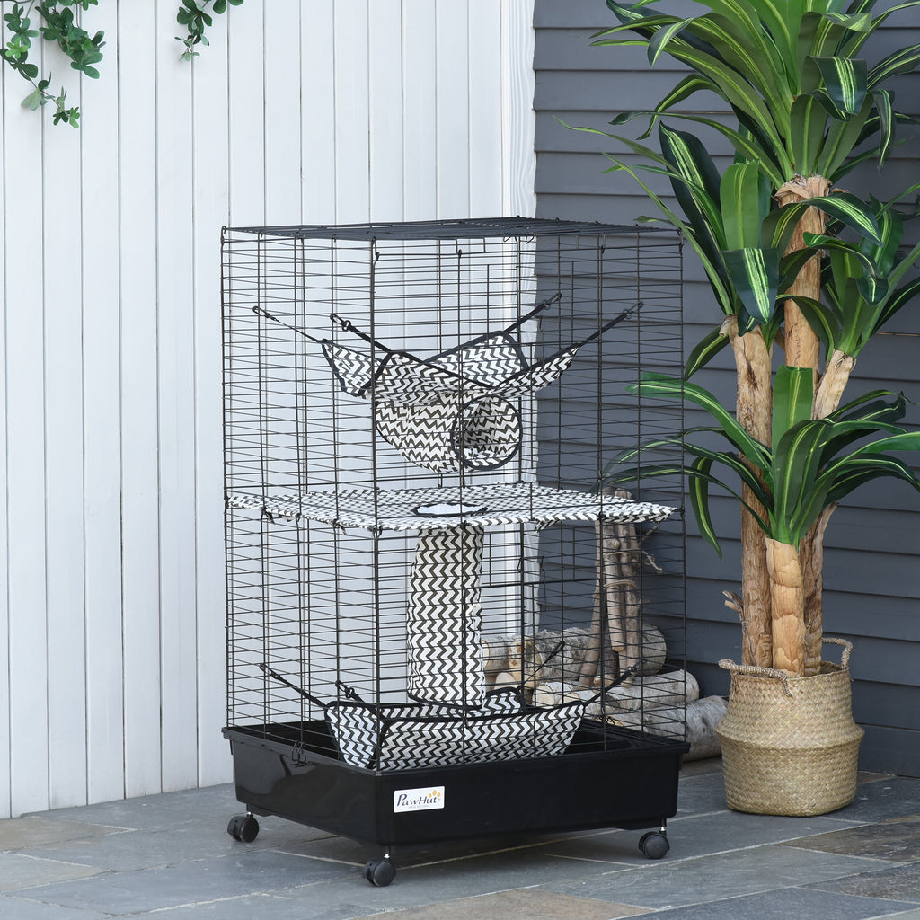 42" Small Animal Habitat with Wheels and Hammocks – view 7