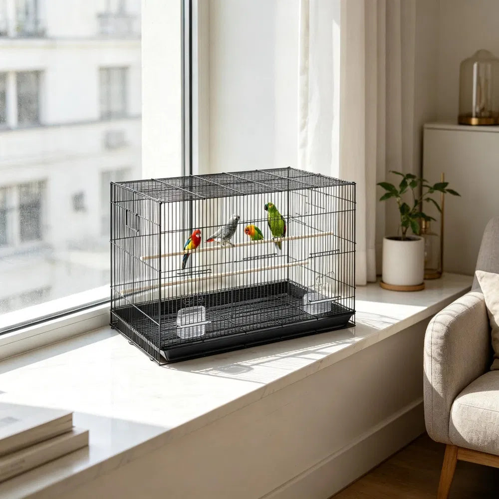 Bird Cage with Easy Cleaning and Secure Design – view 7
