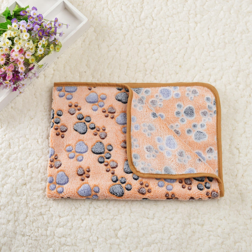 Soft Paw Print Pet Blankets, 3-Pack