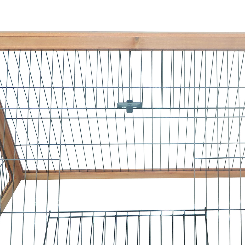 Outdoor Rabbit Hutch with Run for Small Animals – view 7