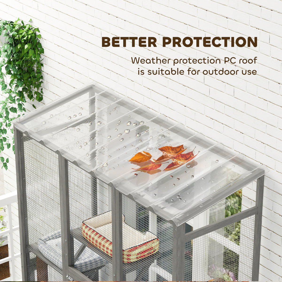Large Outdoor Catio Cat Enclosure with Platforms – view 7