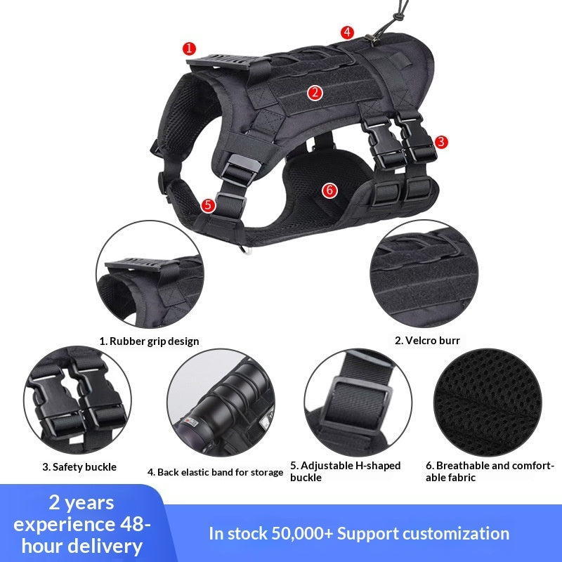 New Tactical Vest For Big Dogs Outdoor Splash-Proof – view 7