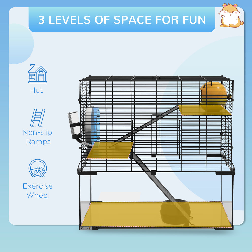 Hamster Cage with Glass Basin for Small Animals – view 7