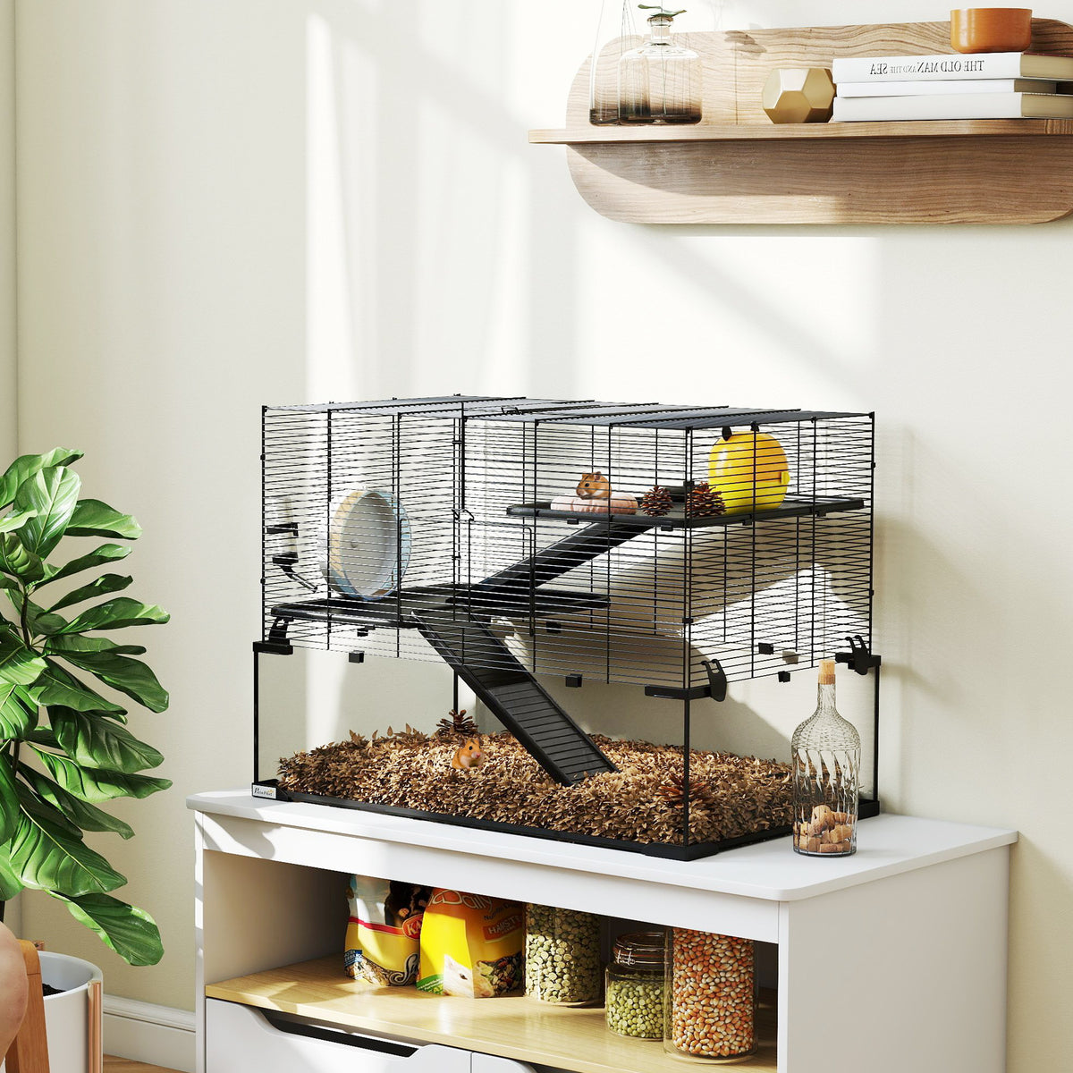 Hamster Cage with Glass Basin for Small Pets – view 8
