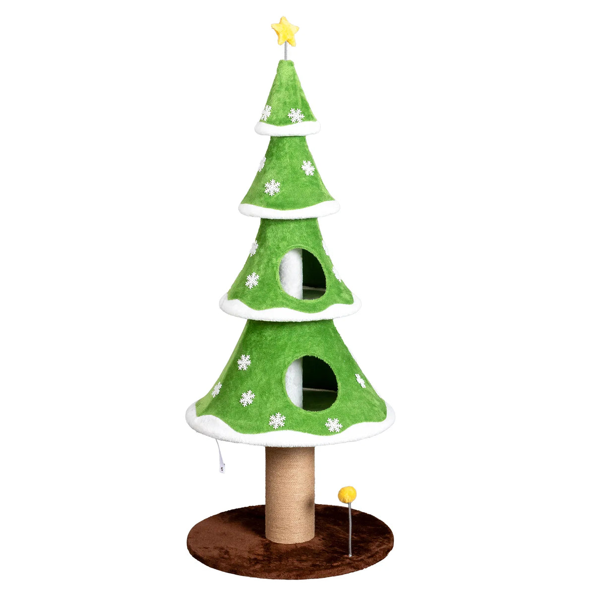Large Tall Christmas Tree Cat Tower – view 9