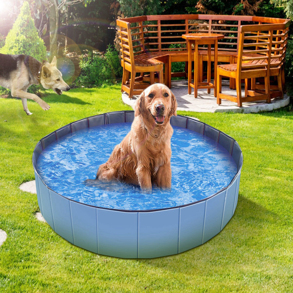Foldable Pet Swimming Pool for Dogs and Cats – view 11