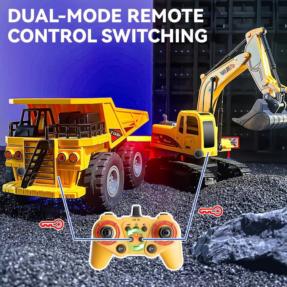 Remote Control Excavator Set For Kids' Educational Play – view 11