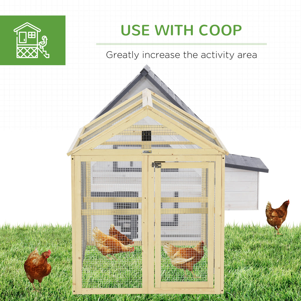Wooden Chicken Coop with Spacious Run for 1-3 Chickens – view 8