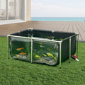 Canvas Fish Pond With Clear Viewing Panel for Easy Maintenance – Black