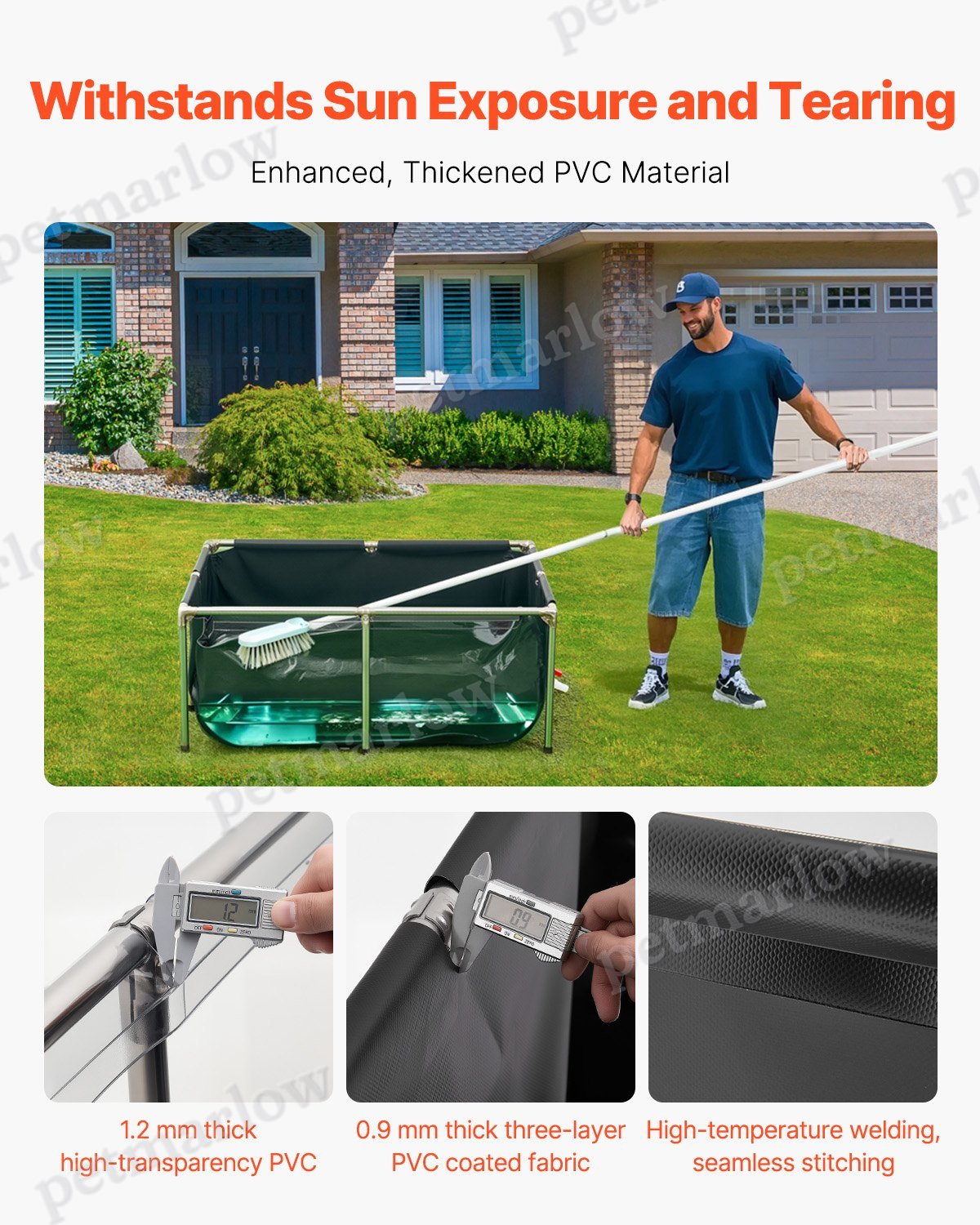 Canvas Fish Pond With Clear Viewing Panel for Easy Maintenance – view 5