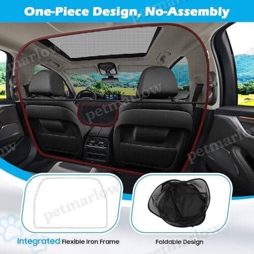 Car Divider Back Seat Barrier for Midsized Pickup – view 3