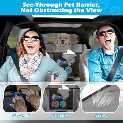 Car Divider Back Seat Barrier for Midsized Pickup – view 7