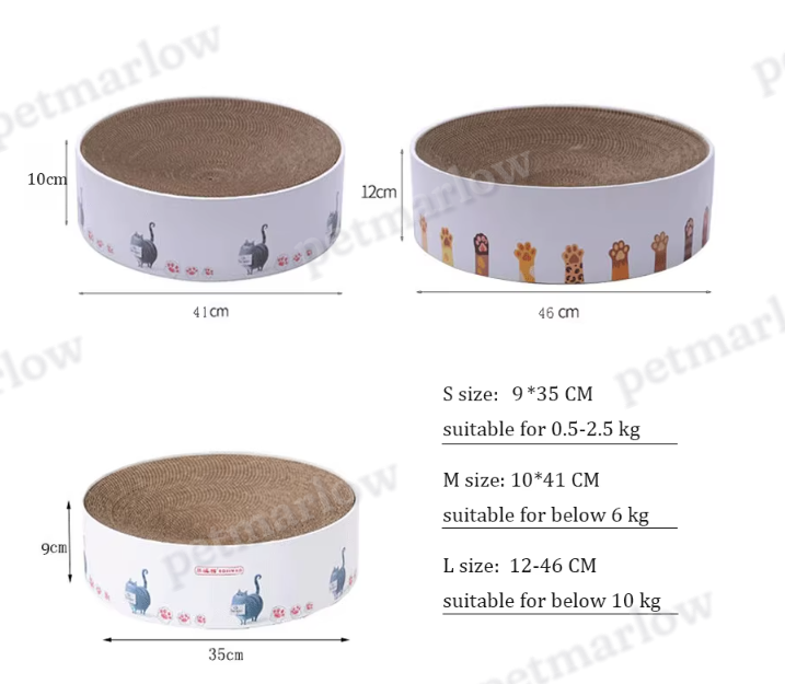 Cardboard Loop for Cats with Cactus Design - Modern Style Scratcher – view 5