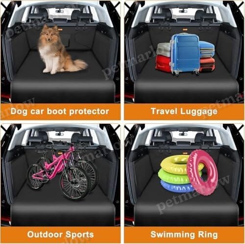 Cargo Liner for Dog - Nonslip Waterproof Pet Dog Back Seat Cover - – view 3