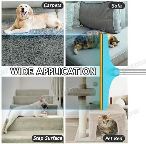 Carpet Rake for Pet Hair Removal - Reusable Pet Hair Remover – view 4