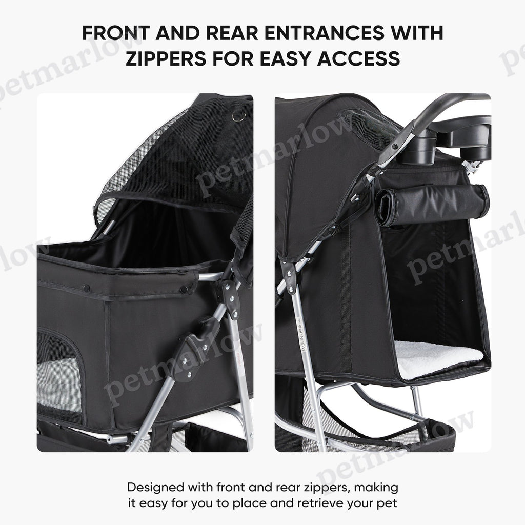 Pet Cart for Cats and Dogs - Sturdy and Stylish Stroller – view 6