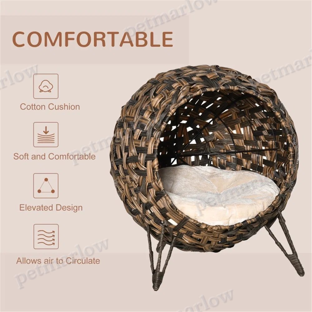 Cat Bed/Cat House - Brown – view 3