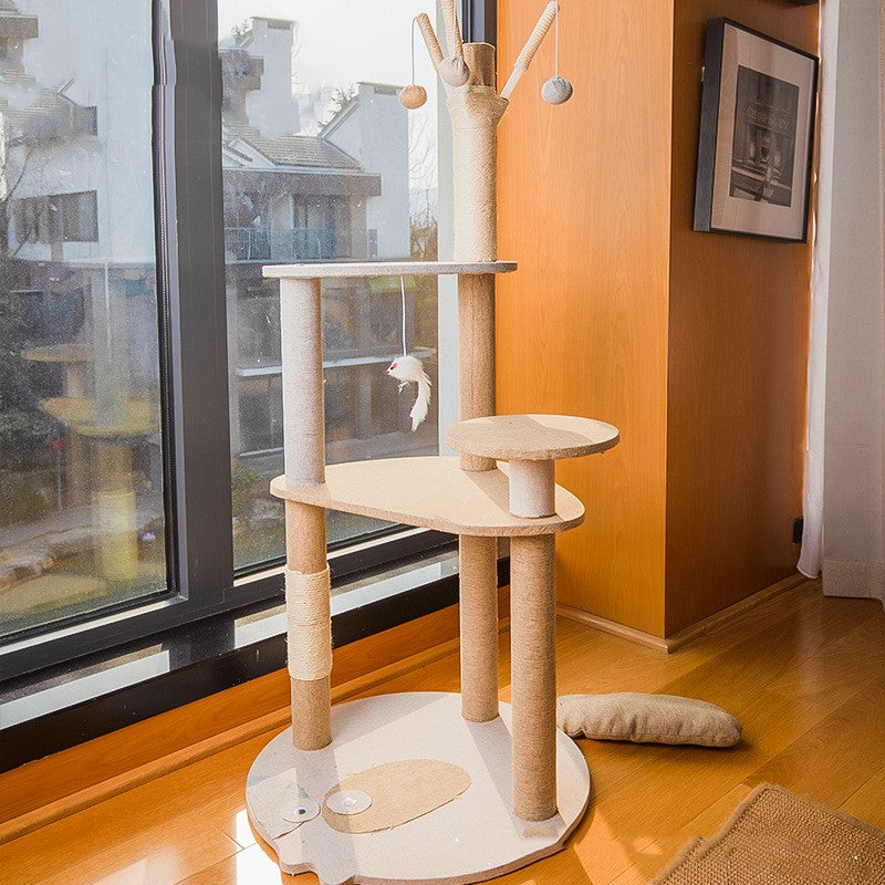 Cat Climbing Frame Large Integrated Shelf Cat Tree – Upgrade