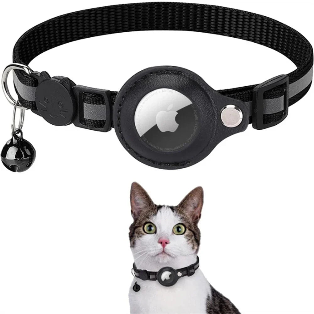 Cat Collar with Safety Clip – Black
