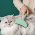 Cat Deshedding Undercoat Rake – Extra-Wide Grooming Tool for Loose Fur & Long Hair – Green