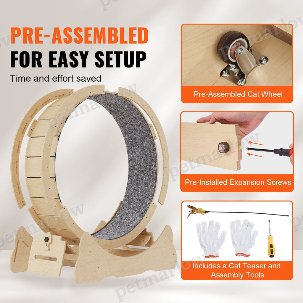 Cat Exercise Wheel for Indoor Cats – 43.3" Large Treadmill – view 6