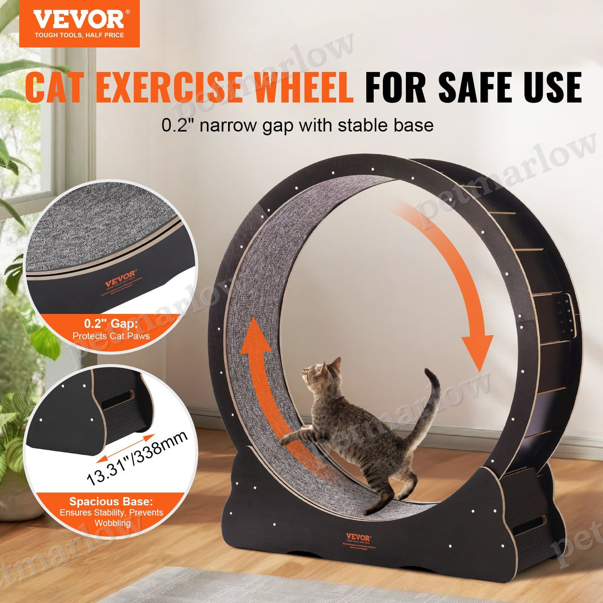 Cat Exercise Wheel for Indoor Cats - Large Treadmill for Play – view 5
