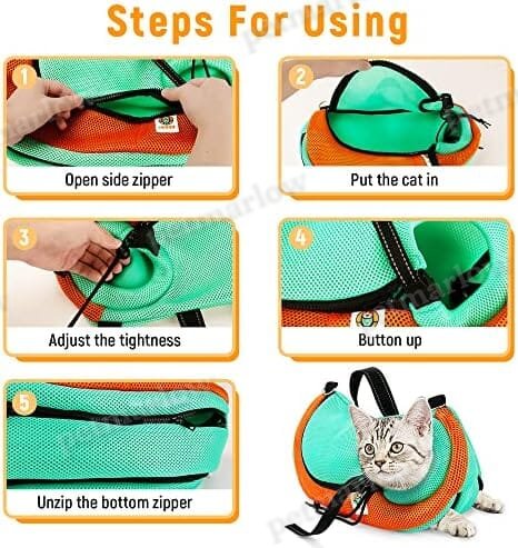 Cat Grooming Bag Adjustable Cat Bathing Bag Anti Scratch Bite Restraint Bag – view 4
