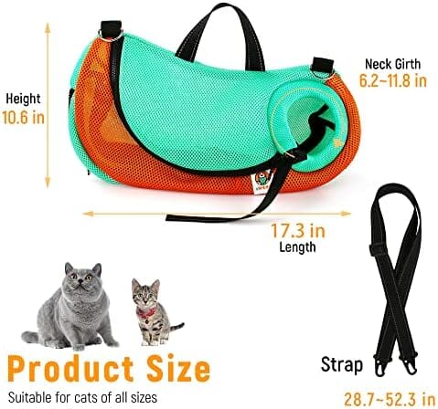Cat Grooming Bag Adjustable Cat Bathing Bag Anti Scratch Bite Restraint Bag – view 7
