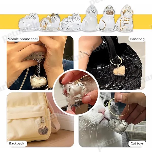 Cat Hair Memorial Pendant Set - Keepsake Keychain for Cats – view 4