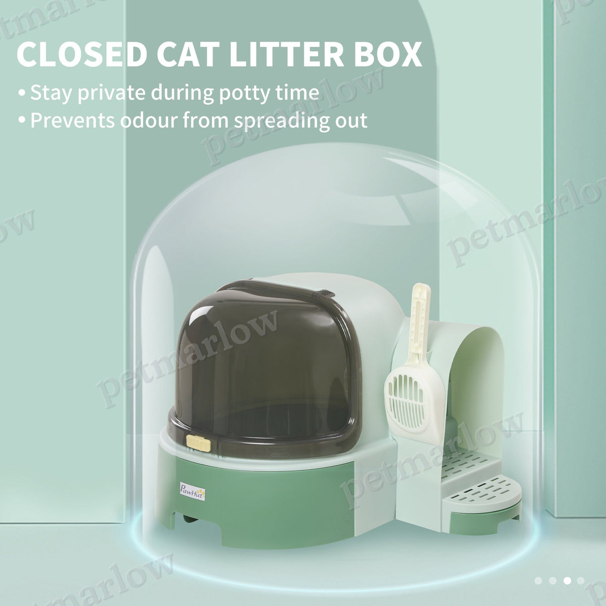 Cat Litter Box Easy to Clean with Scoop – view 5