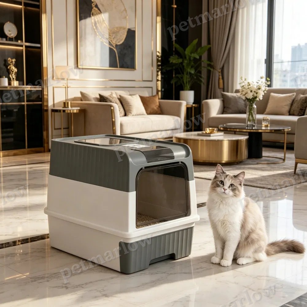 Cat Litter Box with Easy Cleaning and Odor Control – view 3