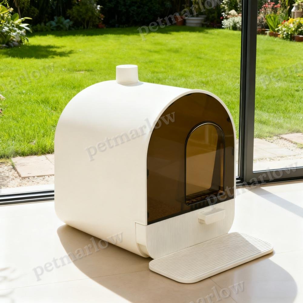 Cat Litter Box With Lid, Scoop, And Filter – view 5