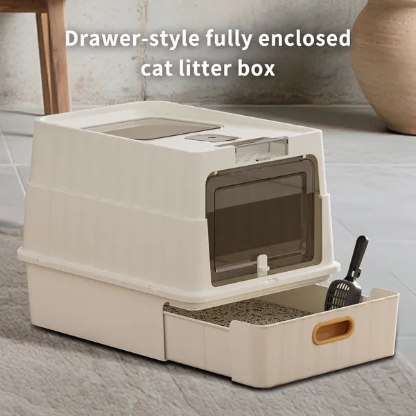 Cat Litter Box with Open Design for Easy Access