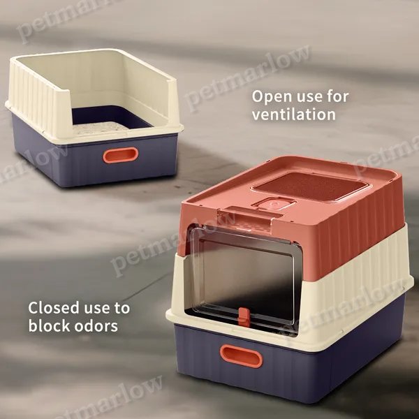Cat Litter Box with Open Design for Easy Access – view 3