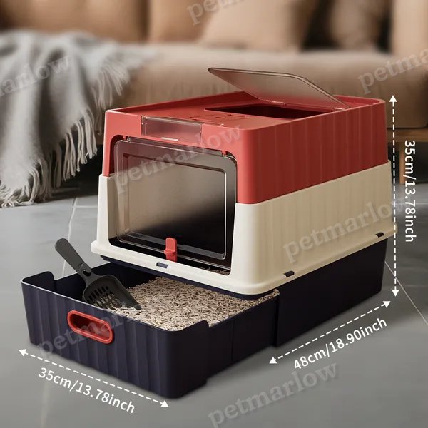 Cat Litter Box with Open Design for Easy Access – view 4