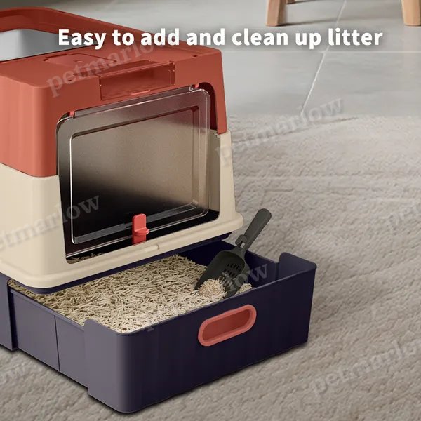 Cat Litter Box with Open Design for Easy Access – view 5