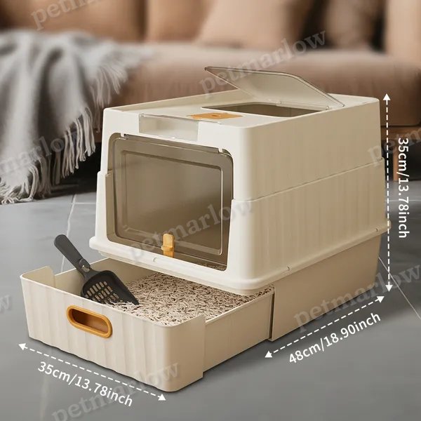 Cat Litter Box with Open Design for Easy Access – view 5