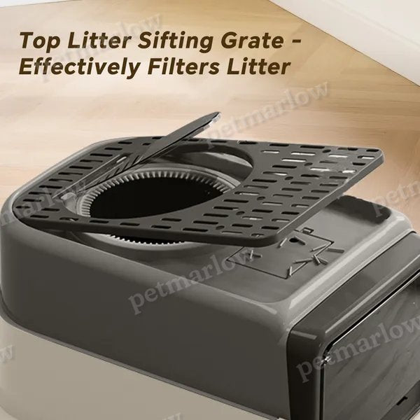Cat Litter Box with Pull-Out Drawer for Easy Cleaning – view 4