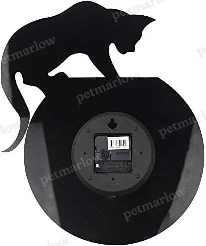 Cat on Clock Living Room Mirror 3D Wall Design – view 6