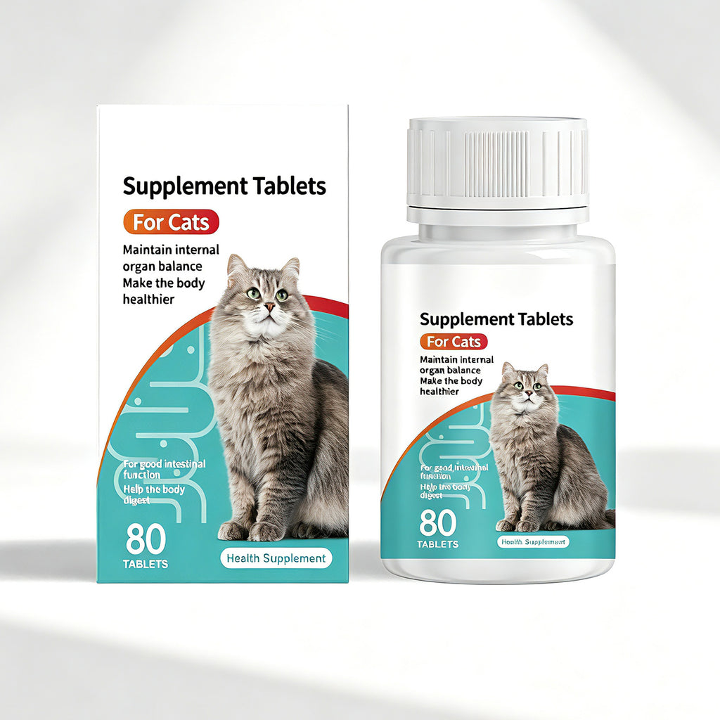 Cat Probiotic Supplement Tablets for Gut and Digestive Health