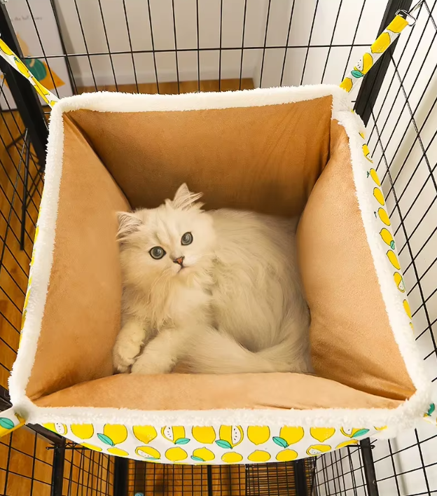 Cat Resting Bed with Cat Pattern – Soft and Comfortable Cat Bed