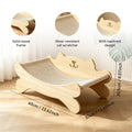 Cat Scratcher Bed with Solid Wood Frame and Ergonomic Design – view 2