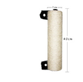 Cat Scratching Roll for Door Frame - Wall-Mounted and Sturdy – Beige / 7x40cm