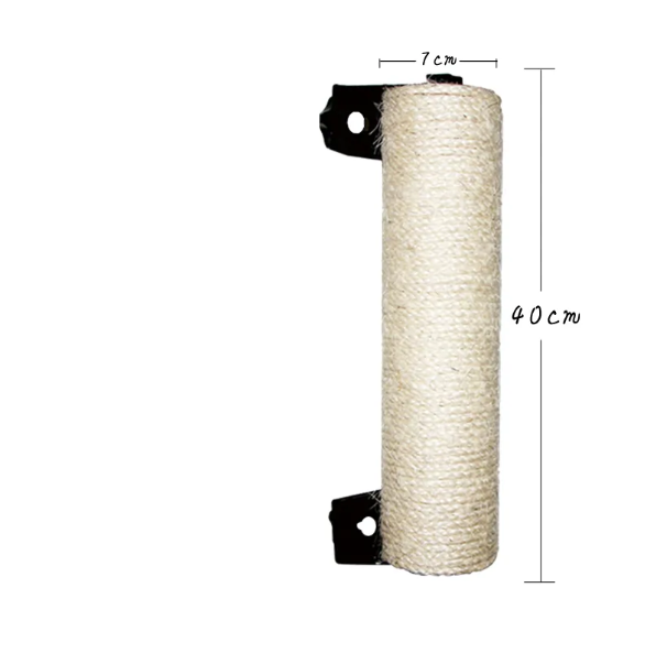 Cat Scratching Roll for Door Frame - Wall-Mounted and Sturdy – Beige / 7x40cm
