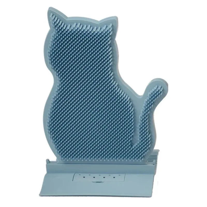 Cat-Shaped Silicone Towel Holder with Non-Slip Function – Blue