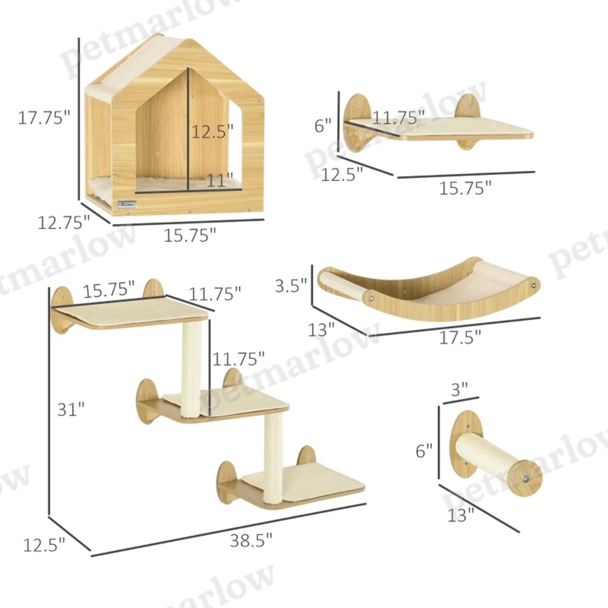Cat Shelf Set, Cat Tower – view 3