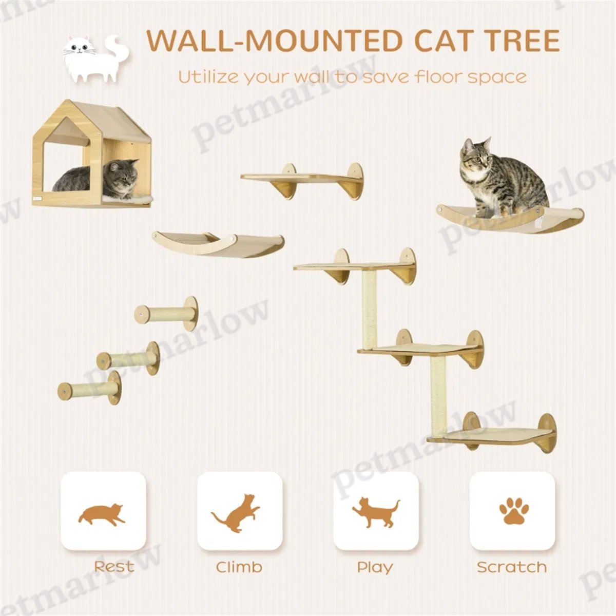 Cat Shelf Set, Cat Tower – view 5
