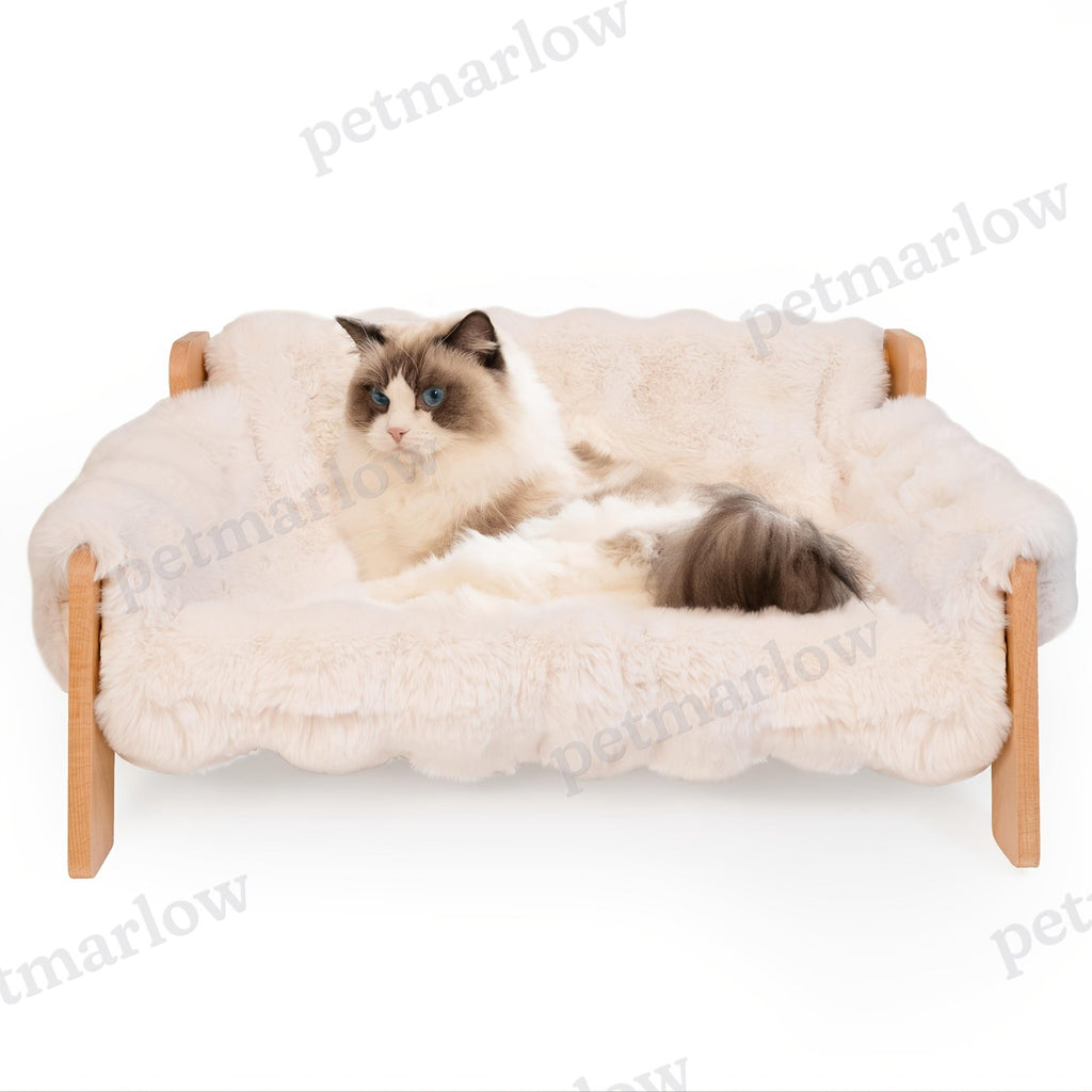Soft Plush Cat Sofa Bed with Washable Cover – view 4