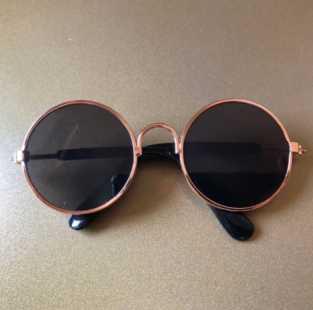 Cat Sunglasses for Stylish Protection – Gold black / L